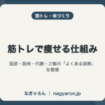筋トレで痩せる仕組み